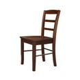 thumbnail image 5 of Set of Two Solid Wood Madrid Ladderback Chairs in Espresso, 5 of 9
