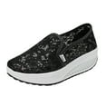 thumbnail image 1 of Chaussures pour Femmes Chaussures pour Femmes à Talons Compensés Peu Profonds Chaussures à Bascule Chaussures de Marche Décontractées à Semelles Épaisses Chaussures de Sport, 1 of 9