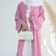 thumbnail image 5 of Musulmán Suelto Burqa Frente Open Owavy Abaya Women Turquía Modesta Rosta (L) Rosa, 5 of 9