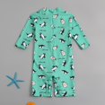 thumbnail image 5 of ATAIKU 0-4T Baby Boys Penguin One Piece Swimsuit Rash Guard Suits Toddler Long Sleeve Swimwear Kids UPF 50+ Zipper Bathing Suit, 5 of 9