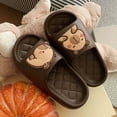 thumbnail image 4 of Slippers for Women,Cute And Capybara EVA Thong Sandals Casual Home Soft Soled Slippers,Womens Slippers,Coffee,9, 4 of 4