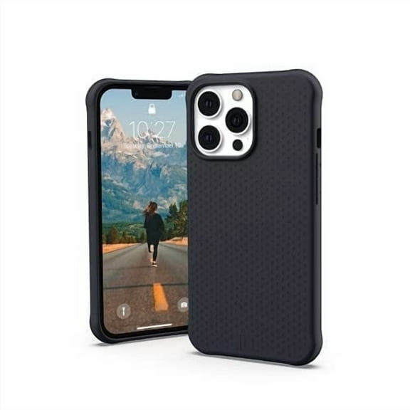 [U] by UAG iPhone 13 Pro Case Black DOT Slim Fit Lightweight Stylish Pattern Impact Resistant Protective Phone Cover, [6.1-inch Screen]