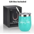 thumbnail image 5 of Gifts for Grandma's Sippy Cup Wine Tumbler with Lid, Birthday Mother's Day Gifts for Grandmother New Best Grandma Granny Nana, 12 Oz Insulated Stainless Steel Tumbler with Straw, Mint, 5 of 6