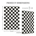 thumbnail image 5 of Kll Black And White Checkerboard Wall Plate,Gloss Finish,Standard Size 1 - 5" X 3", Polycarbonate Thermoplastic,Electric Receptacle Plug Covers, 5 of 8