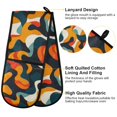 thumbnail image 4 of Dailycode Double Sided Oven Mitt with Loop Heat Resistant Kitchen Long Potholders 7" x 35" Abstract Shapes Camouflage, 4 of 6