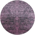 thumbnail image 1 of Ahgly Company Indoor Round Mid-Century Modern Plum Purple Oriental Area Rugs, 8' Round, 1 of 6