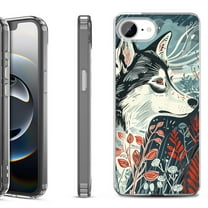 Shockproof Protective Phone Case for iPhone 16e, by OneToughShield - Calm Husky