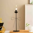 thumbnail image 5 of Black Bow Metal Candlestick Holder, Artistic Taper Candle Holder, Cute Decor for Birthday Party/Girlish Home/Living Room, 5 of 8