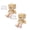 Khaki*2, variant on VGFVFSKGA Shaking Leg Doll, Shaking Wooden Man, Wooden Doll Ornament with Curved Face, Wooden Leg Shaking Doll Ornament for Car Dashboard, Funny Little Person Figure