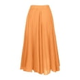 thumbnail image 5 of QHFBli Womens Girls Elastic Waist Long Flowy Bohemian Cotton Casual Maxi Skirt for Summer Beach Holiday, 5 of 8