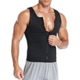 thumbnail image 5 of ANYFIT WEAR Men Waist Trainer Shirt Sauna Suit Gym Exercise Sweat-Boosting Workout Tank Top Tummy Control Body Shaper Vest, 5 of 7