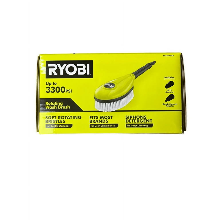 RYOBI Rotating Wash Brush/Brush Kit RY31092TLD - The Home Depot