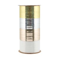 CURLING RIBBON - GOLD/SILVER, 4 END X 150 FEET