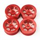 thumbnail image 4 of Juego de 4 llantas de metal 1:28 para Wltoys K969 K979 K989 DIY rojo, 4 of 8