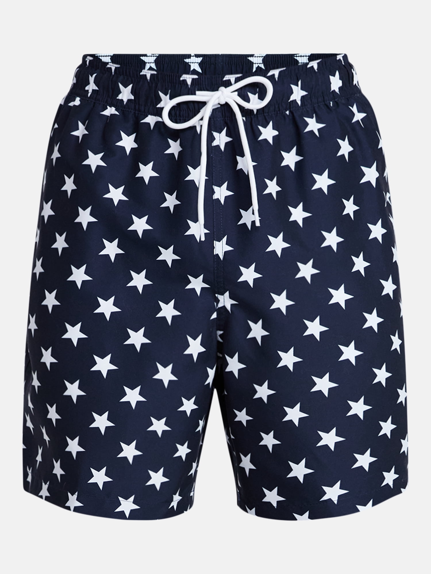 Fourth of July Men's & Big Men's Americana Swim Trunks from Way to Celebrate, 7" Inseam, Sizes S-3XL