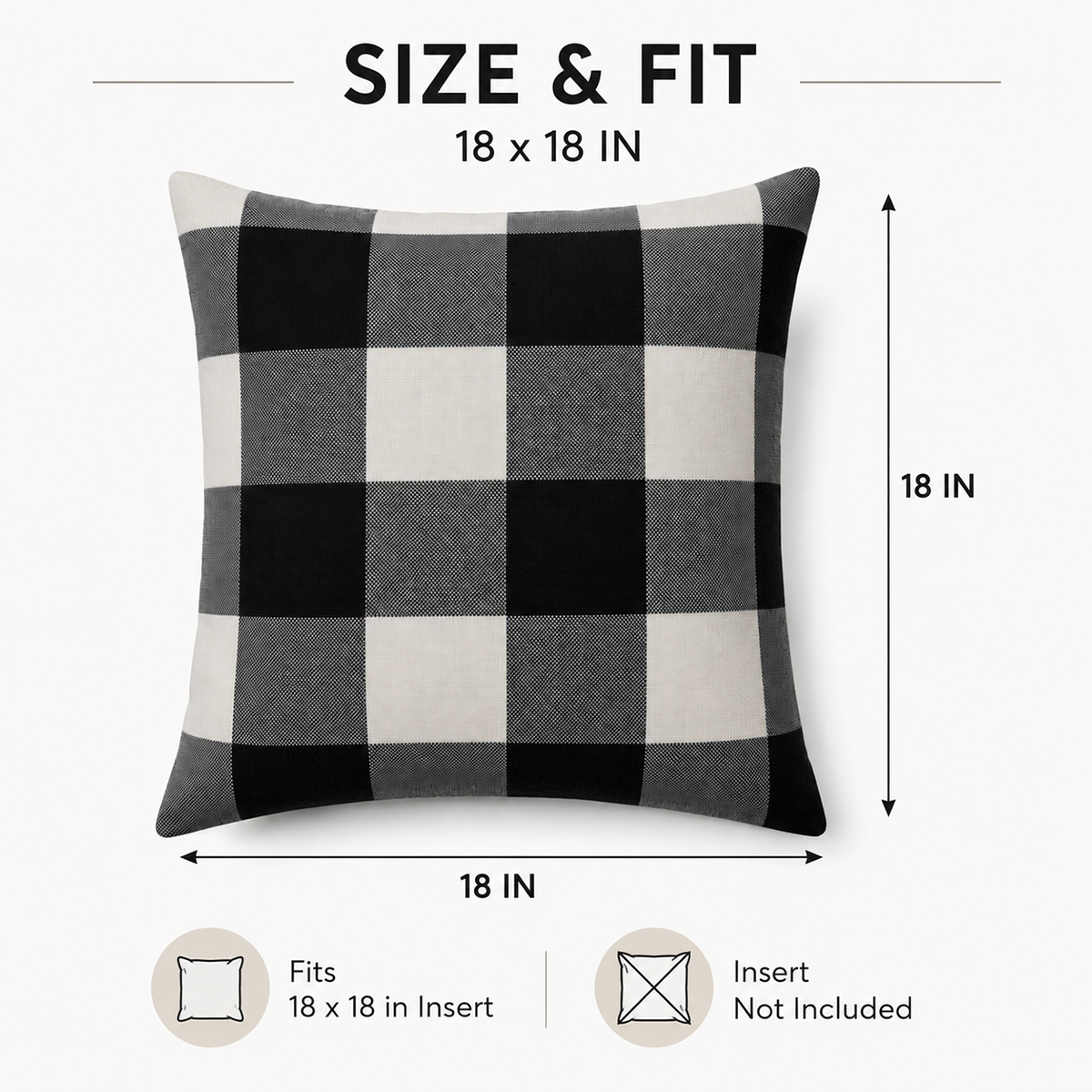 Kabuer Buffalo Check Plaid Pillow Covers Set of 4 photo 6