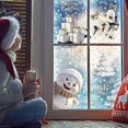 thumbnail image 4 of VEYLIN Xmas Window Clings Decoration, Christmas Window Stickers Static Snow Flakes Stickers Fancy Merry Christmas Window Decals for Christmas Window D, 4 of 5
