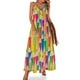 thumbnail image 1 of Vestido sin mangas con lápices de colores de la artista Vestidos de verano para mujer Vestidos largos para mujer, 1 of 7