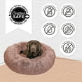 thumbnail image 6 of Best Friends by Sheri Original Calming Donut Dog and Cat Bed, Shag Faux Fur, Dusty Rose, Large (36x36"), 6 of 8