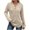 Beige, variant on YUGYXL Womens Long Sleeve Henley Tops Ribbed Knit Hoodie Shirts Fall Loose Fit Lightweight Hooded Sweaters Beige S