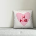 thumbnail image 2 of Creative Products Be Mine Candy Heart 18x18 Spun Poly Pillow, 2 of 2