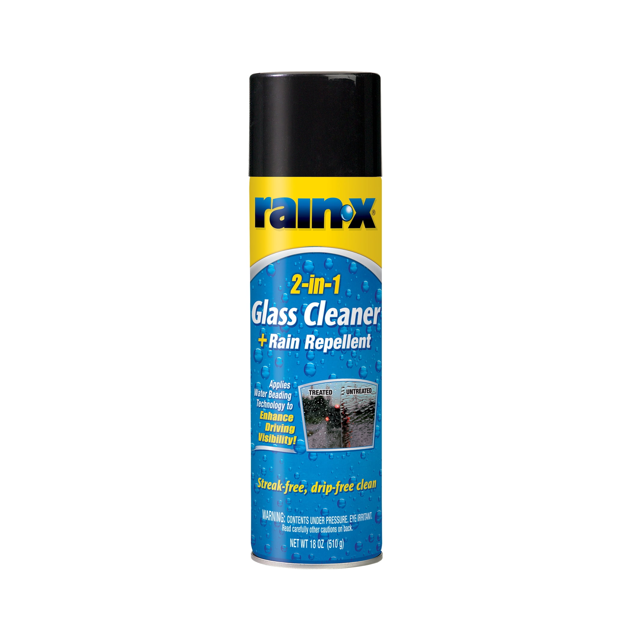 (2 pack) RainX 2 in 1 Glass Cleaner and Rain Repellent, 18 Ounce Aerosol - 5080233W