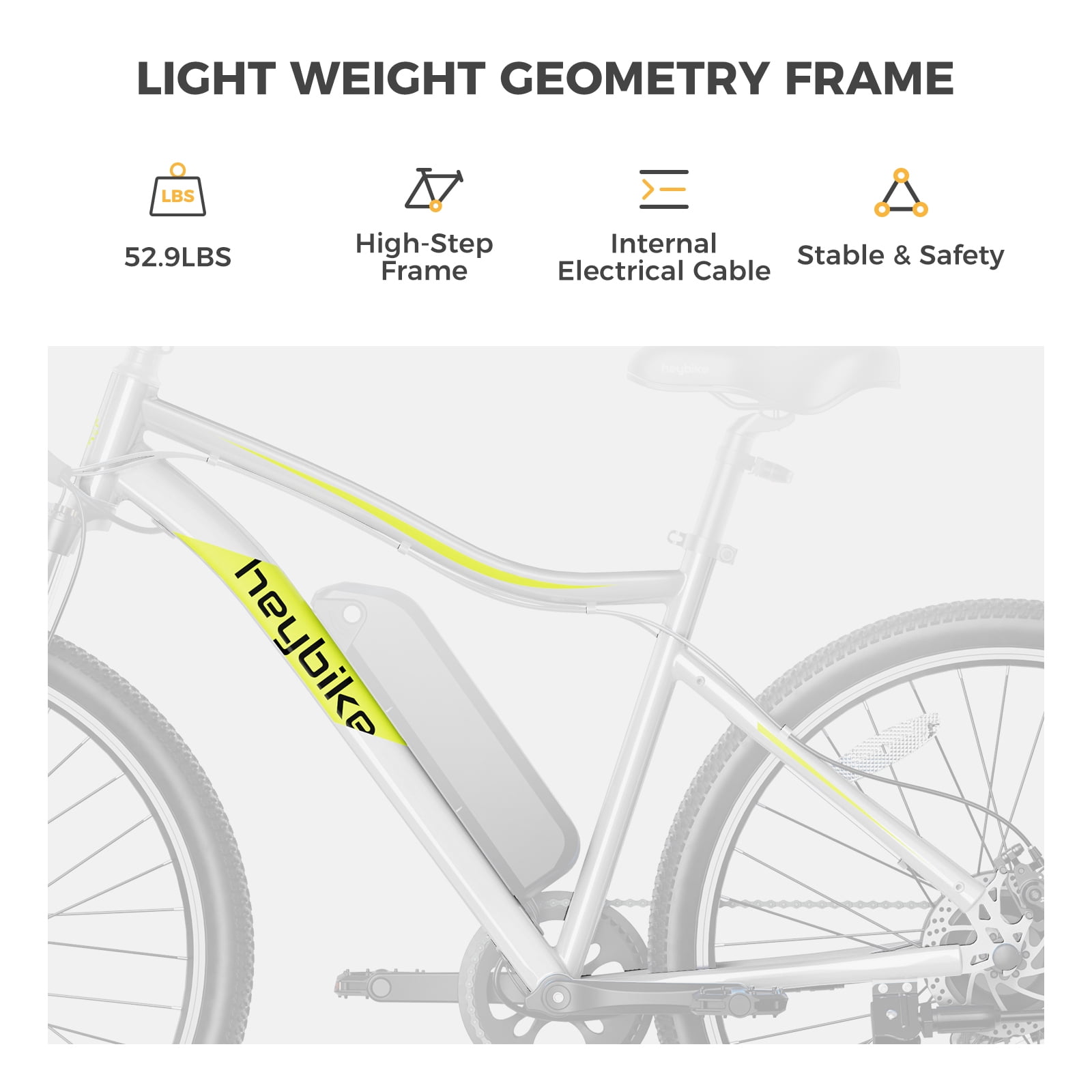 Heybike Race Max Electric Bike for Adults with 500W Motor, 600WH Removable Battery Ebike, 27.5" Electric Mountain Bike with Shimano 7-Speed and Front Suspension