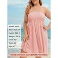 thumbnail image 5 of As Rose Rich Women's Cover up Beach Strapless Mini Dress, L, 5 of 9