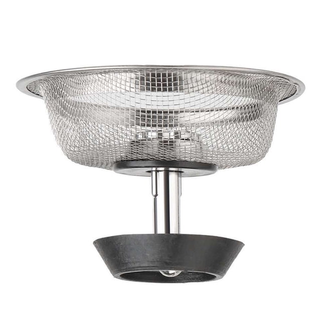 1PCS Kitchen Home Sink Strainer Stopper Stainless Steel Drain Basket Waste Plug