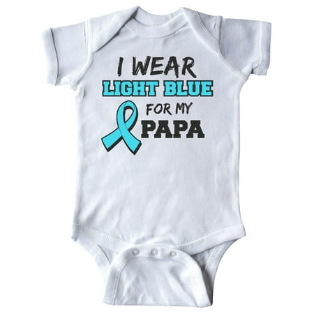 

Inktastic I Wear Light Blue For My Papa Gift Baby Boy or Baby Girl Bodysuit