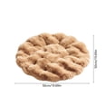 thumbnail image 3 of Round Fluffy Pet Cushion Thick Padded Plush Rest Bed Mat for Small Medium Dog Cat Indoor Sleeping Lounging, 3 of 6