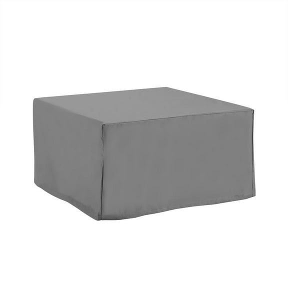 Crosley Furniture Patio Fabric Square Coffee Table Cover in Gray
