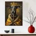 thumbnail image 5 of Dog Canvas Print Funny Sloughi Dog Painting Poster Vintage Wall Art Starry Night Artwork Picture for Bedroom Decor, 5 of 6