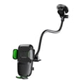 thumbnail image 1 of Soporte para teléfono de coche con rotación de 360 ​​grados y ventosa para consola central. Verde A, 1 of 8