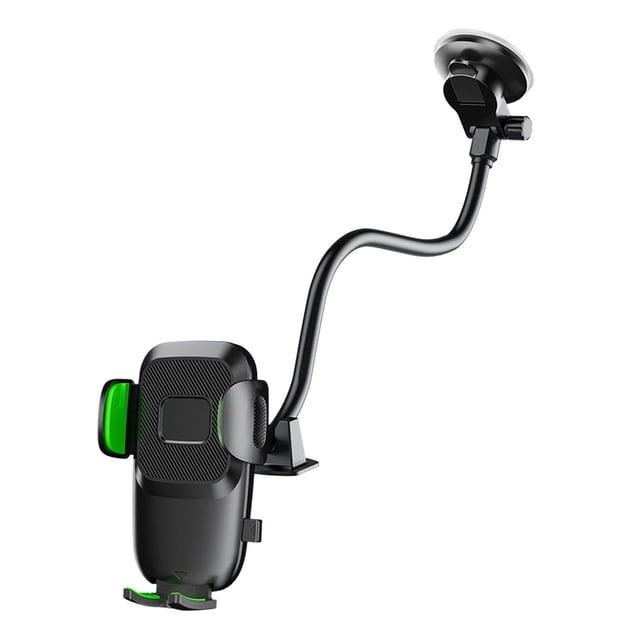 Soporte para teléfono de coche con rotación de 360 grados y ventosa para consola central. Verde A