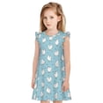 thumbnail image 1 of Balery Funny Chicken Camisón de princesa para niñas, pijama de algodón con mangas abullonadas, suave y bonito.-X-Large, 1 of 6