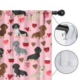 thumbnail image 4 of Blackout Kids Curtains,Pink Cute Dachshund Dog and Love Heart Childrens Insulated Curtains Set Of 2,Bedroom Essentials,Toddler Room Decor 52x84in(132x213cm), 4 of 4
