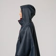 thumbnail image 3 of Mac in a Sac - Poncho - Packable Waterproof Cape for Men & Women - Lightweight and Breathable Rain Jacket with Hood that Packs into its own Bag - Navy - One-Size, 3 of 7