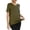 *Army Green, variant on ClodeEU Women's Solid Color Short Sleeve Crewneck Loose Fit T Shirt,Casual Loose Trendy Blouse Wine,Womens Plus M