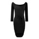 thumbnail image 4 of Vestido de Oficina de Manga Larga Para Mujer Con Cuello en V Y Lentejuelas Odeerbi  ODB113783, 4 of 8