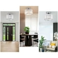 thumbnail image 6 of 110V Modern Ceiling Mount Chandelier Light Crystal Ceiling Light Fixture Flush Mount Ceiling Lamp, 6 of 19