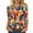 #23 Multicolor, variant on PFRNLF Mardi Gras Clothing Women,Women's Fashion Carnival Printed T-shirt 3/4 Sleeves Blouse Round Neck Casual Top