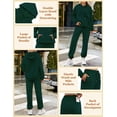 thumbnail image 4 of MSJUHEG Jumpsuits for Women,Jogging Suits for Women Plus Size,Lounge Sets for Women,Tracksuit Set Two Piece Outfits Sets,Matching Sets Women Clothing,Track Suits for Women Set Green 2 XL, 4 of 7