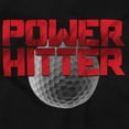 thumbnail image 2 of Golfing Power Hitter Cool Golfer Golf Womens Slim Fit Graphic Tee Brisco Brands X, 2 of 5