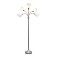 thumbnail image 3 of Simple Designs 5 Light Adjustable Gooseneck Floor Lamp, 3 of 9