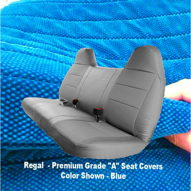 Realseatcovers Seat Cover For 2007 Ford F Series F150 F250 F350 F450 F550 Solid Bench Custom Made Fit Blue Com - Best Seat Covers For 2007 Ford F150