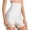 AA-White, variant on Slip Shorts for Women High Waist Lace Hem Seamless Tummy Control Mid Thigh Body Shaper Smooth Under Skirt Dress Black M