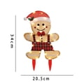 thumbnail image 2 of Dazzle Bright Christmas Outdoor Decorations, 2-Piece Lighted 2D Gingerbread Man, Pre-Lit Light Up Gingerbread Man Yard Display, 2 of 8