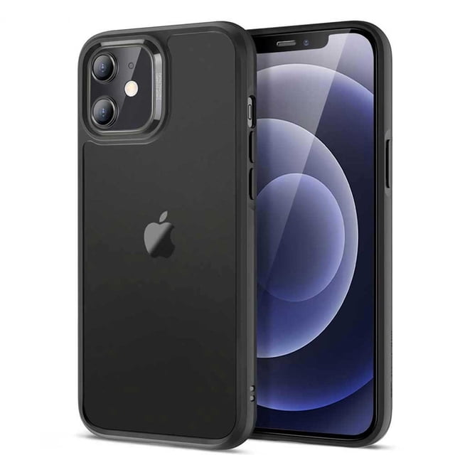 Funda ESR Mimic para iPhone 12 MINI respaldo de cristal Humo Negro