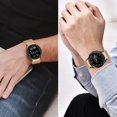 thumbnail image 7 of MSHUN Metal Band Compatible with Samsung Galaxy Watch 5 40mm 44mm/Watch 5 Pro LTE/Galaxy Watch 4 40mm 44mm/Watch 4 Classic 42mm 46mm, No Gap Mesh Loop Magnetic Bands Adjustable Strap (Rose Gold), 7 of 7